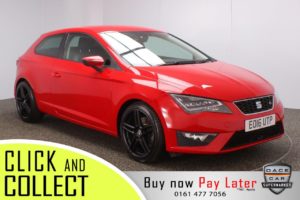 Used 2016 RED SEAT LEON Hatchback 2.0 TDI FR TECHNOLOGY DSG 3DR AUTO 184 BHP (reg. 2016-03-29) for sale in Stockport