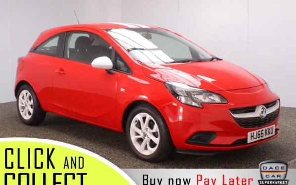 Used 2016 RED VAUXHALL CORSA Hatchback 1.4 STING ECOFLEX 3DR 74 BHP (reg. 2016-09-30) for sale in Stockport