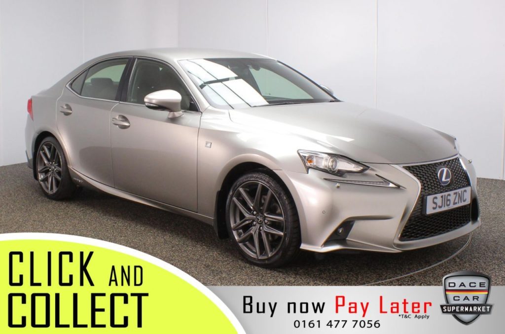 Used 2016 SILVER LEXUS IS Saloon 2.5 300H F SPORT 4DR AUTO 220 BHP (reg. 2016-03-01) for sale in Stockport