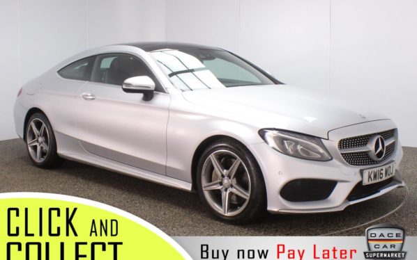 Used 2016 SILVER MERCEDES-BENZ C-CLASS Coupe 2.1 C 250 D AMG LINE PREMIUM PLUS 2d AUTO 201 BHP (reg. 2016-06-16) for sale in Stockport