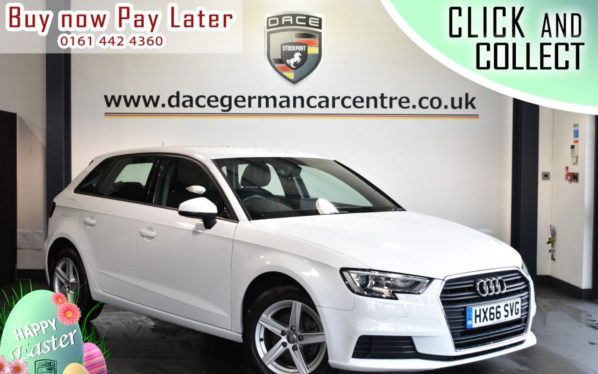 Used 2016 WHITE AUDI A3 Hatchback 1.6 TDI SE 5DR AUTO 109 BHP (reg. 2016-09-16) for sale in Bolton