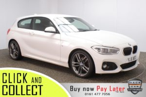 Used 2016 WHITE BMW 1 SERIES Hatchback 2.0 118D M SPORT 3DR AUTO 147 BHP + FREE 1 YEAR WARRANTY (reg. 2016-06-22) for sale in Stockport