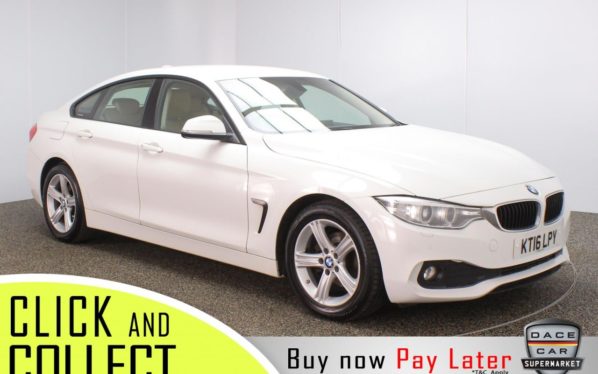 Used 2016 WHITE BMW 4 SERIES GRAN COUPE Coupe 2.0 418D SE GRAN COUPE 4DR 1 OWNER 148 BHP (reg. 2016-06-30) for sale in Stockport