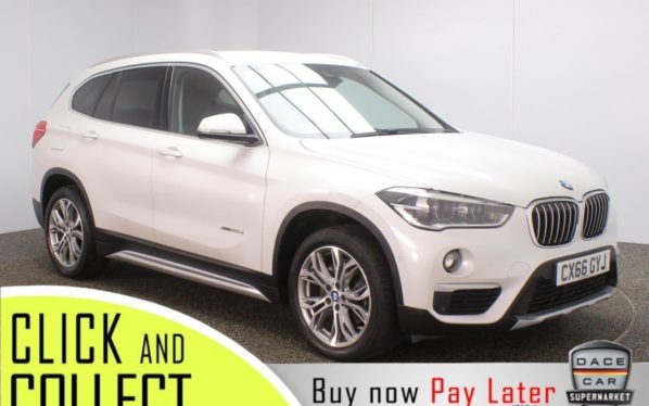 Used 2016 WHITE BMW X1 4x4 2.0 XDRIVE25D XLINE 5DR 1 OWNER AUTO 228 BHP (reg. 2016-09-20) for sale in Stockport