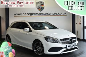 Used 2016 WHITE MERCEDES-BENZ A-CLASS Hatchback 2.1 A 200 D AMG LINE 5DR 134 BHP (reg. 2016-03-08) for sale in Bolton