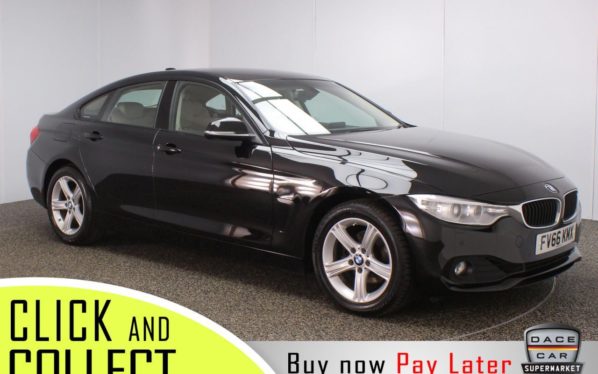 Used 2017 BLACK BMW 4 SERIES GRAN COUPE Coupe 2.0 420I SE GRAN COUPE 4DR 1 OWNER AUTO 181 BHP (reg. 2017-01-16) for sale in Stockport