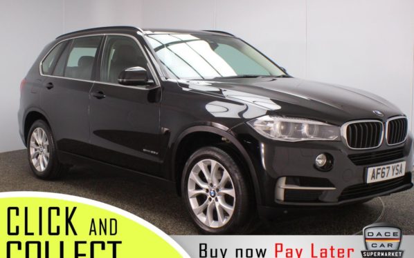 Used 2017 BLACK BMW X5 Estate 2.0 SDRIVE25D SE 5DR 1 OWNER AUTO 7 SEATS 231 BHP (reg. 2017-11-02) for sale in Stockport
