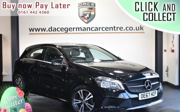 Used 2017 BLACK MERCEDES-BENZ A-CLASS Hatchback 1.6 A 160 SE 5DR 102 BHP (reg. 2017-12-19) for sale in Bolton