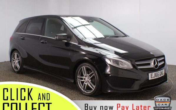 Used 2017 BLACK MERCEDES-BENZ B-CLASS MPV 1.5 B 180 D AMG LINE PREMIUM PLUS 5DR 1 OWNER 107 BHP + FREE 1 YEAR WARRANTY (reg. 2017-01-30) for sale in Stockport