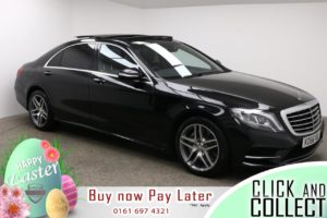 Used 2017 BLACK MERCEDES-BENZ S-CLASS Saloon 3.0 S 350 D L AMG LINE 4d AUTO 255 BHP (reg. 2017-02-07) for sale in Manchester