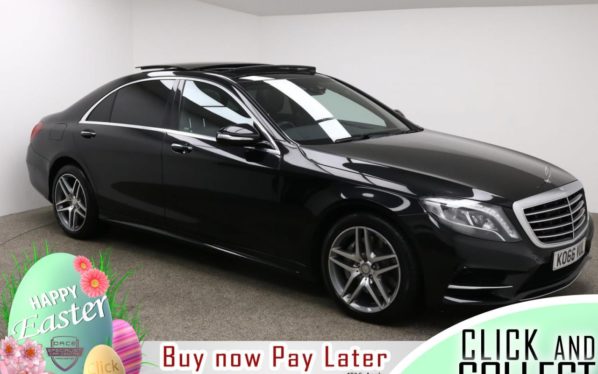 Used 2017 BLACK MERCEDES-BENZ S-CLASS Saloon 3.0 S 350 D L AMG LINE 4d AUTO 255 BHP (reg. 2017-02-07) for sale in Manchester