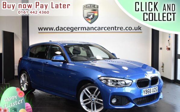 Used 2017 BLUE BMW 1 SERIES Hatchback 1.5 116D M SPORT 5DR 114 BHP (reg. 2017-02-17) for sale in Bolton