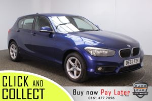 Used 2017 BLUE BMW 1 SERIES Hatchback 2.0 118D SE 5DR 1 OWNER 147 BHP (reg. 2017-10-18) for sale in Stockport