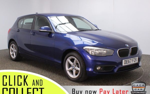 Used 2017 BLUE BMW 1 SERIES Hatchback 2.0 118D SE 5DR 1 OWNER 147 BHP (reg. 2017-10-18) for sale in Stockport