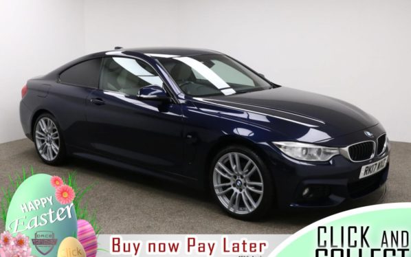 Used 2017 BLUE BMW 4 SERIES Coupe 2.0 420D M SPORT 2d 188 BHP (reg. 2017-03-15) for sale in Manchester