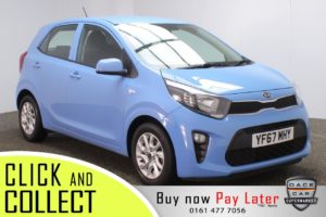 Used 2017 BLUE KIA PICANTO Hatchback 1.0 2 5DR 1 OWNER 66 BHP (reg. 2017-12-14) for sale in Stockport