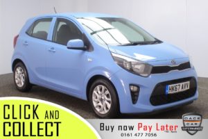 Used 2017 BLUE KIA PICANTO Hatchback 1.2 2 5DR 1 OWNER AUTO 82 BHP + 1 OWNER (reg. 2017-12-04) for sale in Stockport