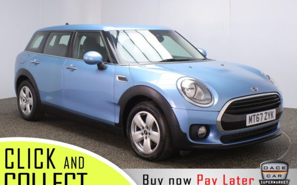 Used 2017 BLUE MINI CLUBMAN Estate 1.5 COOPER 5DR 1 OWNER AUTO 134 BHP (reg. 2017-12-11) for sale in Stockport