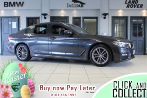 Used 2017 GREY BMW 5 SERIES Saloon 2.0 520D M SPORT 4d AUTO 188 BHP (reg. 2017-09-18) for sale in Hazel Grove