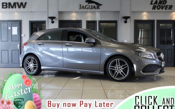 Used 2017 GREY MERCEDES-BENZ A-CLASS Hatchback 1.6 A 160 AMG LINE EXECUTIVE 5d 102 BHP (reg. 2017-09-25) for sale in Hazel Grove