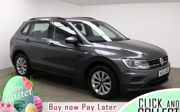 Used 2017 GREY VOLKSWAGEN TIGUAN 4x4 2.0 S TDI BLUEMOTION TECHNOLOGY 5d 114 BHP (reg. 2017-12-07) for sale in Manchester