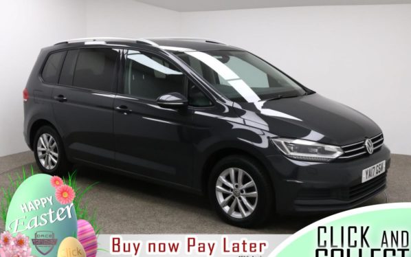 Used 2017 GREY VOLKSWAGEN TOURAN MPV 1.6 SE TDI BLUEMOTION TECHNOLOGY DSG 5d AUTO 114 BHP (reg. 2017-06-22) for sale in Manchester