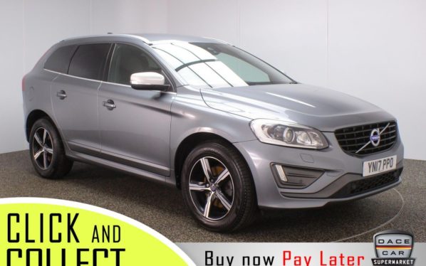Used 2017 GREY VOLVO XC60 SUV 2.0 D4 R-DESIGN LUX NAV 5DR 1 OWNER 188 BHP (reg. 2017-03-30) for sale in Stockport
