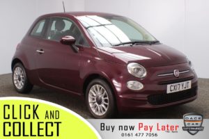 Used 2017 RED FIAT 500 Hatchback 1.2 POP STAR 3DR 69 BHP (reg. 2017-06-15) for sale in Stockport