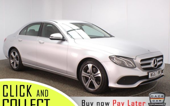Used 2017 SILVER MERCEDES-BENZ E-CLASS Saloon 2.0 E 220 D SE 4DR 1 OWNER AUTO 192 BHP (reg. 2017-11-30) for sale in Stockport