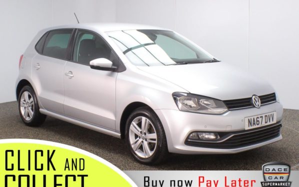 Used 2017 SILVER VOLKSWAGEN POLO Hatchback 1.4 MATCH EDITION TDI 5DR 1 OWNER 74 BHP + FREE 1 YEAR WARRANTY (reg. 2017-11-23) for sale in Stockport