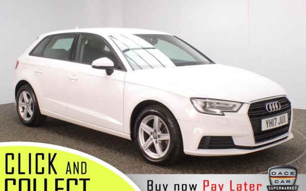 Used 2017 WHITE AUDI A3 Hatchback 1.6 TDI SE 5DR AUTO 1 OWNER 109 BHP (reg. 2017-05-08) for sale in Stockport