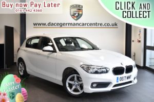 Used 2017 WHITE BMW 1 SERIES Hatchback 1.5 116D SE 5DR AUTO 114 BHP (reg. 2017-06-30) for sale in Bolton