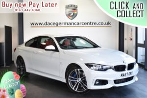 Used 2017 WHITE BMW 4 SERIES Coupe 3.0 435D XDRIVE M SPORT 2DR AUTO 309 BHP (reg. 2017-09-28) for sale in Bolton