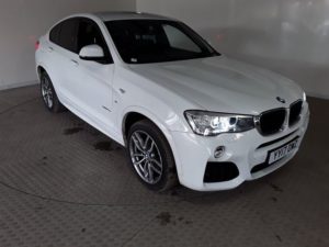 Used 2017 WHITE BMW X4 Coupe 2.0 XDRIVE20D M SPORT 4d AUTO 188 BHP (reg. 2017-03-22) for sale in Manchester