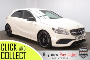 Used 2017 WHITE MERCEDES-BENZ A-CLASS Hatchback 1.5 A 180 D AMG LINE 5DR 1 OWNER AUTO 107 BHP (reg. 2017-10-30) for sale in Stockport