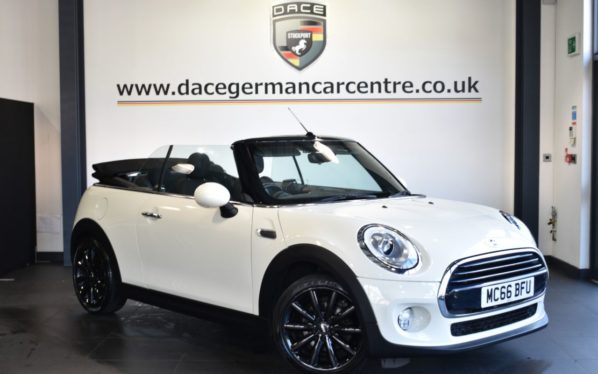 Used 2017 WHITE MINI CONVERTIBLE Convertible 1.5 COOPER 2DR [CHILI PACK] 134 BHP (reg. 2017-01-30) for sale in Bolton