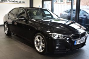 Used 2018 BLACK BMW 3 SERIES Saloon 2.0 320I M SPORT 4DR AUTO 181 BHP (reg. 2018-09-28) for sale in Bolton