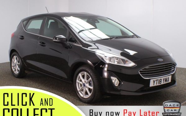 Used 2018 BLACK FORD FIESTA Hatchback 1.1 ZETEC 5DR 1 OWNER 85 BHP (reg. 2018-03-09) for sale in Stockport