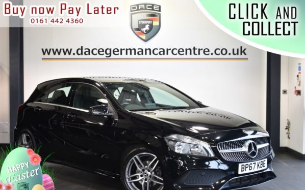 Used 2018 BLACK MERCEDES-BENZ A-CLASS Hatchback 1.6 A 160 AMG LINE 5DR 102 BHP (reg. 2018-01-31) for sale in Bolton