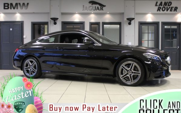 Used 2018 BLACK MERCEDES-BENZ C-CLASS Coupe 1.5 C 200 AMG LINE 2d AUTO 181 BHP (reg. 2018-09-20) for sale in Hazel Grove