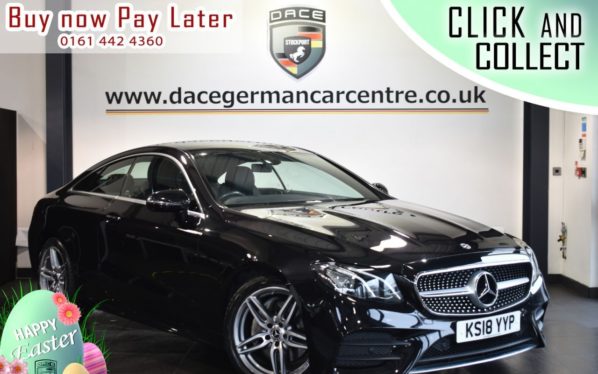 Used 2018 BLACK MERCEDES-BENZ E-CLASS Coupe 2.0 E 220 D AMG LINE 2DR AUTO 192 BHP (reg. 2018-05-29) for sale in Bolton