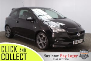 Used 2018 BLACK VAUXHALL CORSA Hatchback 1.4 BLACK EDITION S/S 3DR 1 OWNER 148 BHP (reg. 2018-03-23) for sale in Stockport