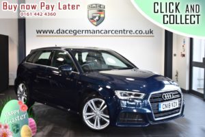 Used 2018 BLUE AUDI A3 Hatchback 1.6 TDI S LINE 5DR AUTO 114 BHP (reg. 2018-03-09) for sale in Bolton