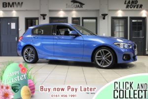 Used 2018 BLUE BMW 1 SERIES Hatchback 1.5 118I M SPORT 5d AUTO 134 BHP (reg. 2018-09-12) for sale in Hazel Grove