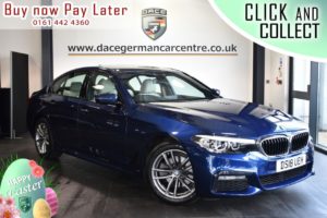 Used 2018 BLUE BMW 5 SERIES Saloon 2.0 520I M SPORT 4DR AUTO 181 BHP (reg. 2018-06-05) for sale in Bolton
