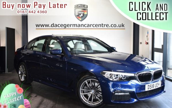 Used 2018 BLUE BMW 5 SERIES Saloon 2.0 520I M SPORT 4DR AUTO 181 BHP (reg. 2018-06-05) for sale in Bolton