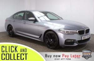 Used 2018 BLUE BMW 5 SERIES Saloon 2.0 530E M SPORT 4DR AUTO 249 BHP 1 OWNER (reg. 2018-01-15) for sale in Stockport