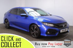 Used 2018 BLUE HONDA CIVIC Hatchback 1.0 VTEC SR 5DR 1 OWNER 128 BHP (reg. 2018-05-03) for sale in Stockport