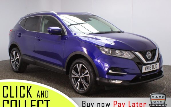 Used 2018 BLUE NISSAN QASHQAI Hatchback 1.5 N-CONNECTA DCI 5 DR 1 OWNER 108 BHP (reg. 2018-07-27) for sale in Stockport