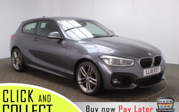Used 2018 GREY BMW 1 SERIES Hatchback 1.5 118I M SPORT 3DR 1 OWNER AUTO 134 BHP (reg. 2018-06-11) for sale in Stockport